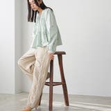 ワイドパンツ レディース サイド刺繍テープパンツ | mili an deni | 詳細画像8 