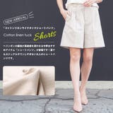 コットンリネンタックショートパンツ フレア ボトムス | mili an deni | 詳細画像2 