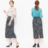 ミックスツィードタイトスカート バックスリット ミモレ丈 | mili an deni | 詳細画像7 