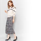 ミックスツィードタイトスカート バックスリット ミモレ丈 | mili an deni | 詳細画像12 