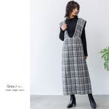グレー(入荷済) | ミックスツィードジャンパースカート ファンシー ツィード | mili an deni