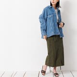 サイドドロストカーゴスカート シャーリング ロング丈 | mili an deni | 詳細画像12 