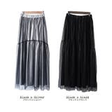 レディース スカート メタリックチュールギャザースカート | mili an deni | 詳細画像15