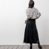 レディース スカート メタリックチュールギャザースカート | mili an deni | 詳細画像7