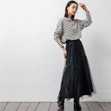 レディース スカート メタリックチュールギャザースカート | mili an deni | 詳細画像8