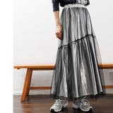 レディース スカート メタリックチュールギャザースカート | mili an deni | 詳細画像10