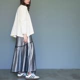 レディース スカート メタリックチュールギャザースカート | mili an deni | 詳細画像13