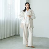 ツータックストレートパンツ ワイドパンツ レディース | mili an deni | 詳細画像7 