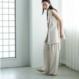 ツータックストレートパンツ ワイドパンツ レディース | mili an deni | 詳細画像8 