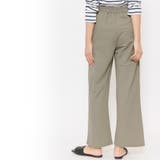 麻風ハイウエストパンツ ブーツカット ロング丈 | mili an deni | 詳細画像7