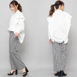 チドリ柄ジャガードワイドパンツ ロング丈 M | mili an deni | 詳細画像7