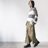 フロントジップロングスカート ミリタリースカート フレアシルエット | mili an deni | 詳細画像13