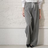 ストライプレイヤード風パンツ ワイドパンツ レディース | mili an deni | 詳細画像8 