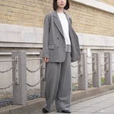 ストライプレイヤード風パンツ ワイドパンツ レディース | mili an deni | 詳細画像11 