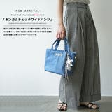 ギンガムチェックワイドパンツ ロング丈 綿100% | mili an deni | 詳細画像2