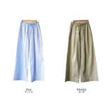 フロントボタンワイドパンツ ロング丈 ボトムス | mili an deni | 詳細画像17 