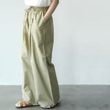 フロントボタンワイドパンツ ロング丈 ボトムス | mili an deni | 詳細画像13 