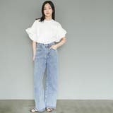 ハート刺繍デニムパンツ ロング丈 ボトムス | mili an deni | 詳細画像10