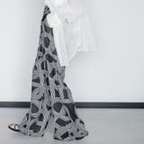 幾何柄イージーワイドパンツ ロング丈 ボトムス | mili an deni | 詳細画像14 