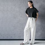 グラデーションイージーワイドパンツ ロング丈 ボトムス | mili an deni | 詳細画像11 