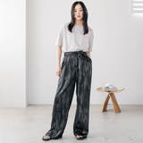 グラデーションイージーワイドパンツ ロング丈 ボトムス | mili an deni | 詳細画像15 