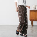 ネイティブ刺繍イージーワイドパンツ ロング丈 ボトムス | mili an deni | 詳細画像14 