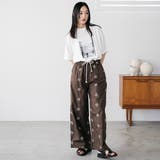 ネイティブ刺繍イージーワイドパンツ ロング丈 ボトムス | mili an deni | 詳細画像16 