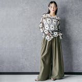 スカーフ付き ミリタリーワイドパンツ ロング丈 | mili an deni | 詳細画像17 