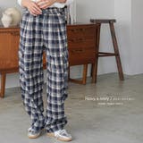 ネルチェックカーゴイージーパンツ ロング丈 イージーパンツ | mili an deni | 詳細画像7 