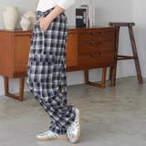 ネルチェックカーゴイージーパンツ ロング丈 イージーパンツ | mili an deni | 詳細画像9 