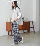 ネルチェックカーゴイージーパンツ ロング丈 イージーパンツ | mili an deni | 詳細画像12 