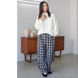 ネルチェックカーゴイージーパンツ ロング丈 イージーパンツ | mili an deni | 詳細画像17 