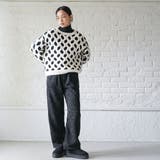 裏ボアパンツ ジャガード ワイドパンツ | mili an deni | 詳細画像9 