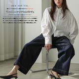 ウェストタックデニムパンツ レディース ワイドパンツ | mili an deni | 詳細画像2