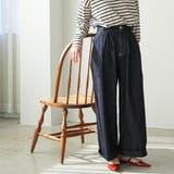 ウェストタックデニムパンツ レディース ワイドパンツ | mili an deni | 詳細画像7