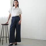 ドット ワイドパンツ レディース | mili an deni | 詳細画像9 