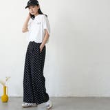 ドット ワイドパンツ レディース | mili an deni | 詳細画像17 