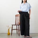 ウエストレイヤードワイドパンツ レディース フリルウエスト | mili an deni | 詳細画像17 