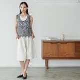 ウエストタック ツイルショートパンツ レディース | mili an deni | 詳細画像7 
