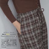 チェックパンツ レディース ワイドパンツ | mili an deni | 詳細画像4 