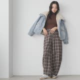 チェックパンツ レディース ワイドパンツ | mili an deni | 詳細画像9 