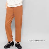 ライトキャメル | タックパンツ ワイドパンツ ロング丈 | mili an deni