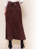 起毛ツイルレースアップスカート マーメイドスカート ロング丈 | mili an deni | 詳細画像9