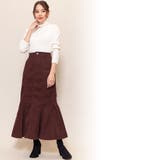 起毛ツイルレースアップスカート マーメイドスカート ロング丈 | mili an deni | 詳細画像10