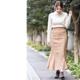 起毛ツイルレースアップスカート マーメイドスカート ロング丈 | mili an deni | 詳細画像12