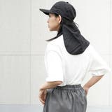 撥水冷感ネックカバー付きキャップ 撥水加工 接触冷感 | mili an deni | 詳細画像8