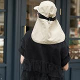 撥水冷感ネックカバー付きキャップ 撥水加工 接触冷感 | mili an deni | 詳細画像12