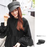 ブラック | ウォッシャブルペーパー風キャスケット 雑貨 フリー | mili an deni