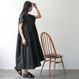 半袖前開きワンピース ノーカラー 比翼 | mili an deni | 詳細画像17 