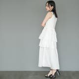 ノースリフリルワンピース ななめフリル ノースリーブ | mili an deni | 詳細画像7 